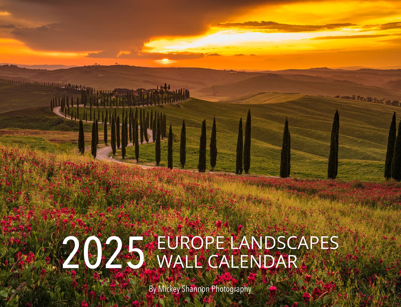 Europe Landscapes 2025 Wall Calendar