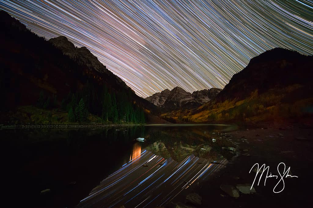 Maroon Bells Star Trails Maroon Bells Aspen Colorado Mickey