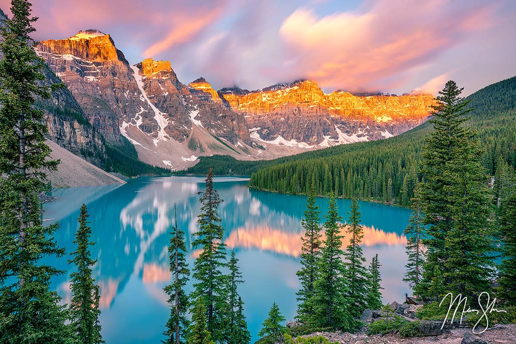 Moraine Lake Sunrise Brilliance | Moraine Lake, Banff National Park ...