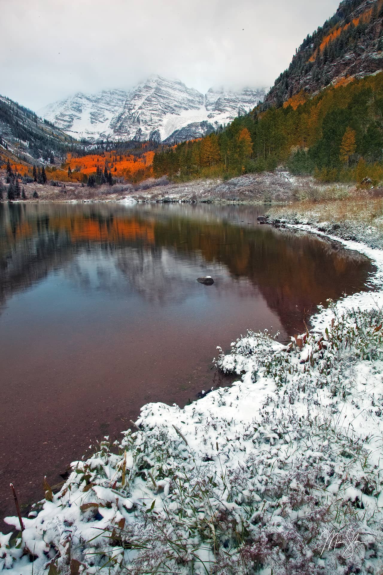 Autumn Snow at the Maroon Bells | Maroon Bells, Aspen, Colorado ...