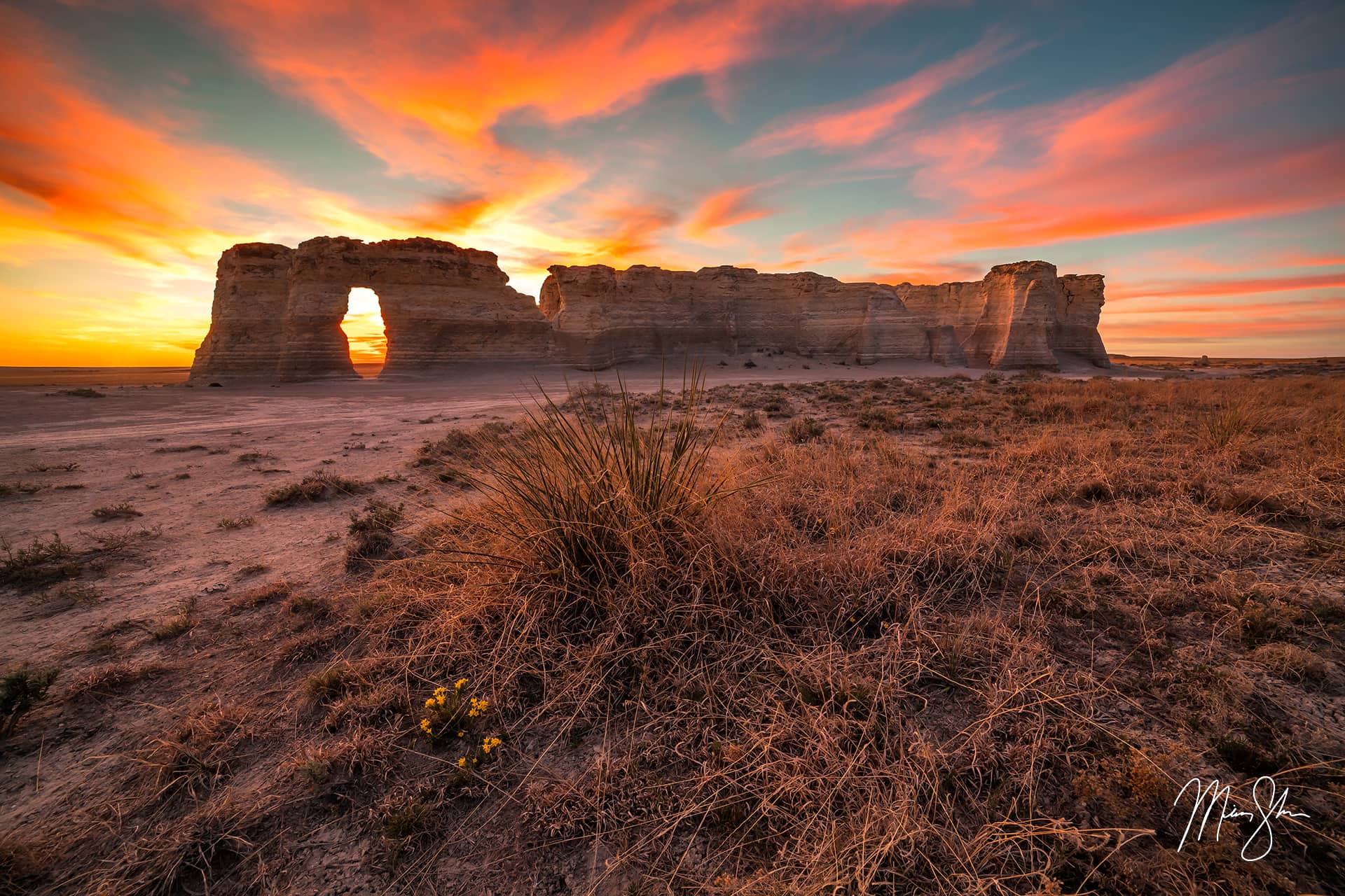 Monument Rocks Sunset Warmth | Monument Rocks, Kansas | Mickey Shannon ...