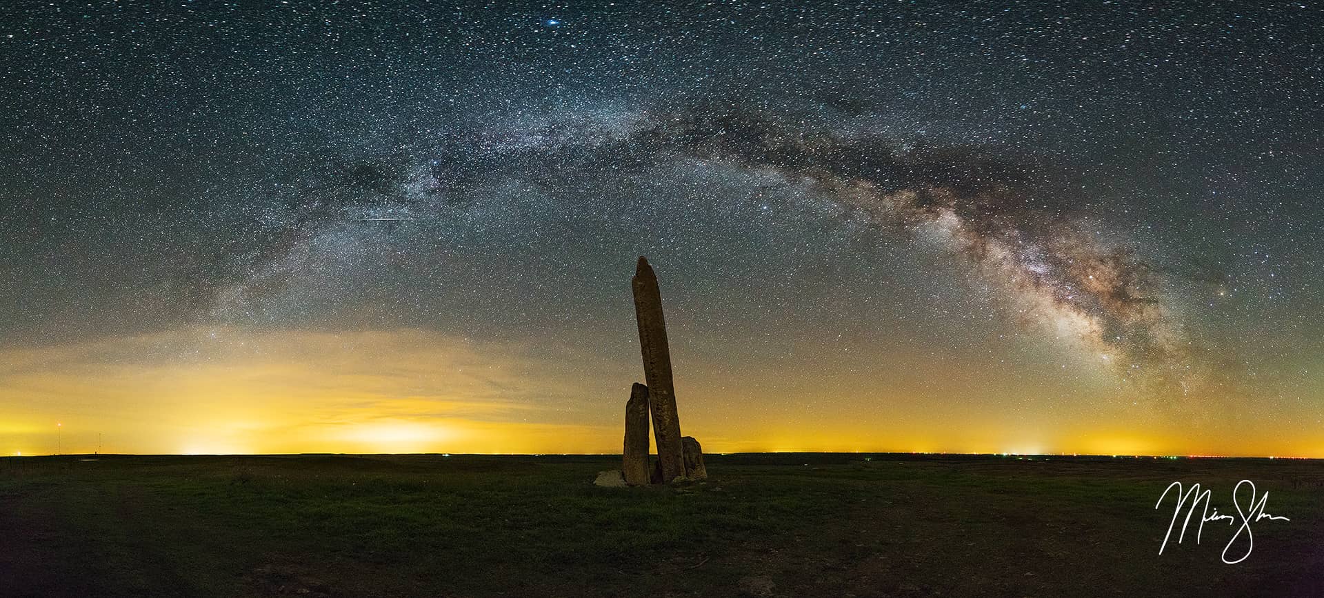 Teter Rock Milky Way Panorama | Teter Rock, Flint Hills, Kansas ...