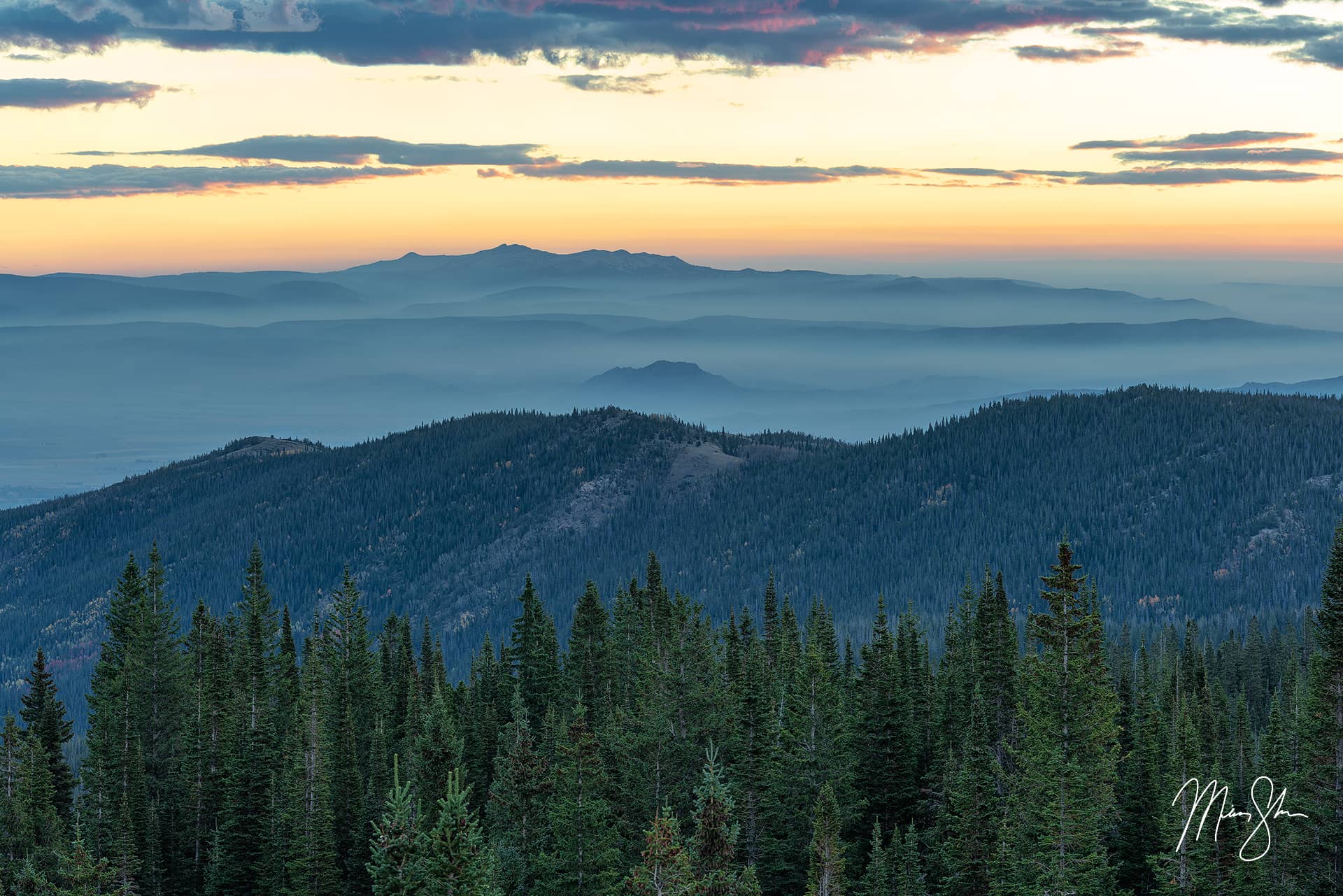 The Blue Hour | Medicine Bow Mountains, Wyoming | Mickey Shannon ...